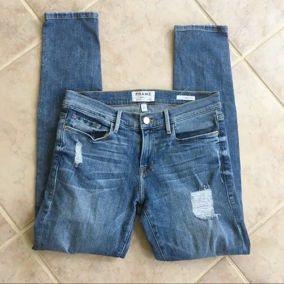Frame Denim Le Garçon Jeans LGJ6540 Dunnmore Size 25