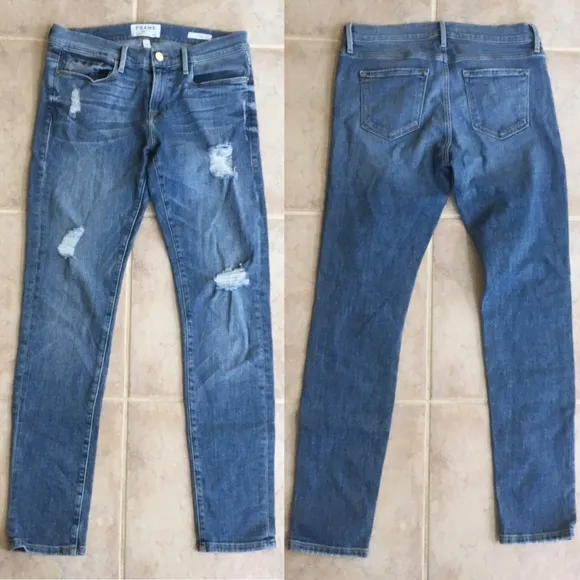 Frame Denim Le Garçon Jeans LGJ6540 Dunnmore Size 25