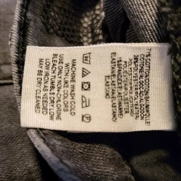 Free People Distressed Skinny Washed Jeans Size 24