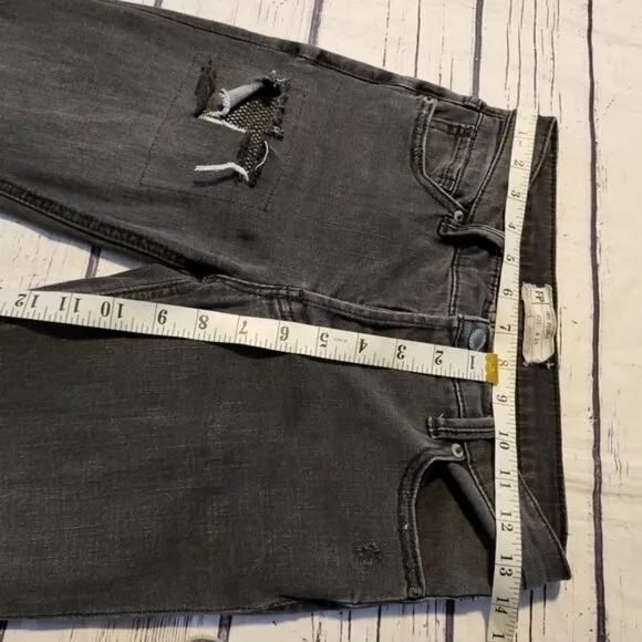 Free People Distressed Skinny Washed Jeans Size 24