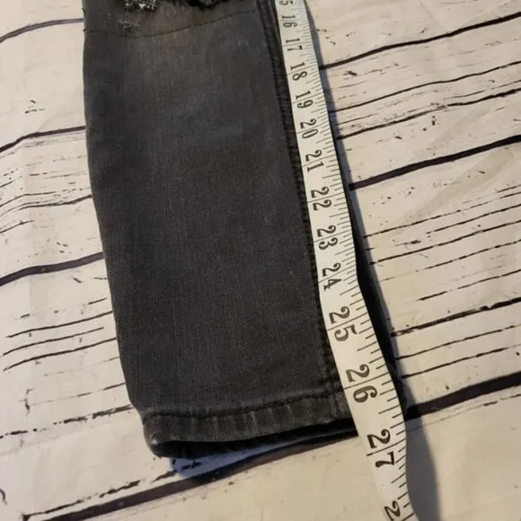 Free People Distressed Skinny Washed Jeans Size 24