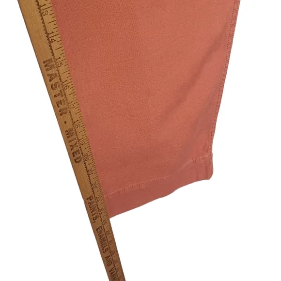 GAP Coral Peach Orange High Rise Straight Leg Crop Jeans 6 (Small) NWT