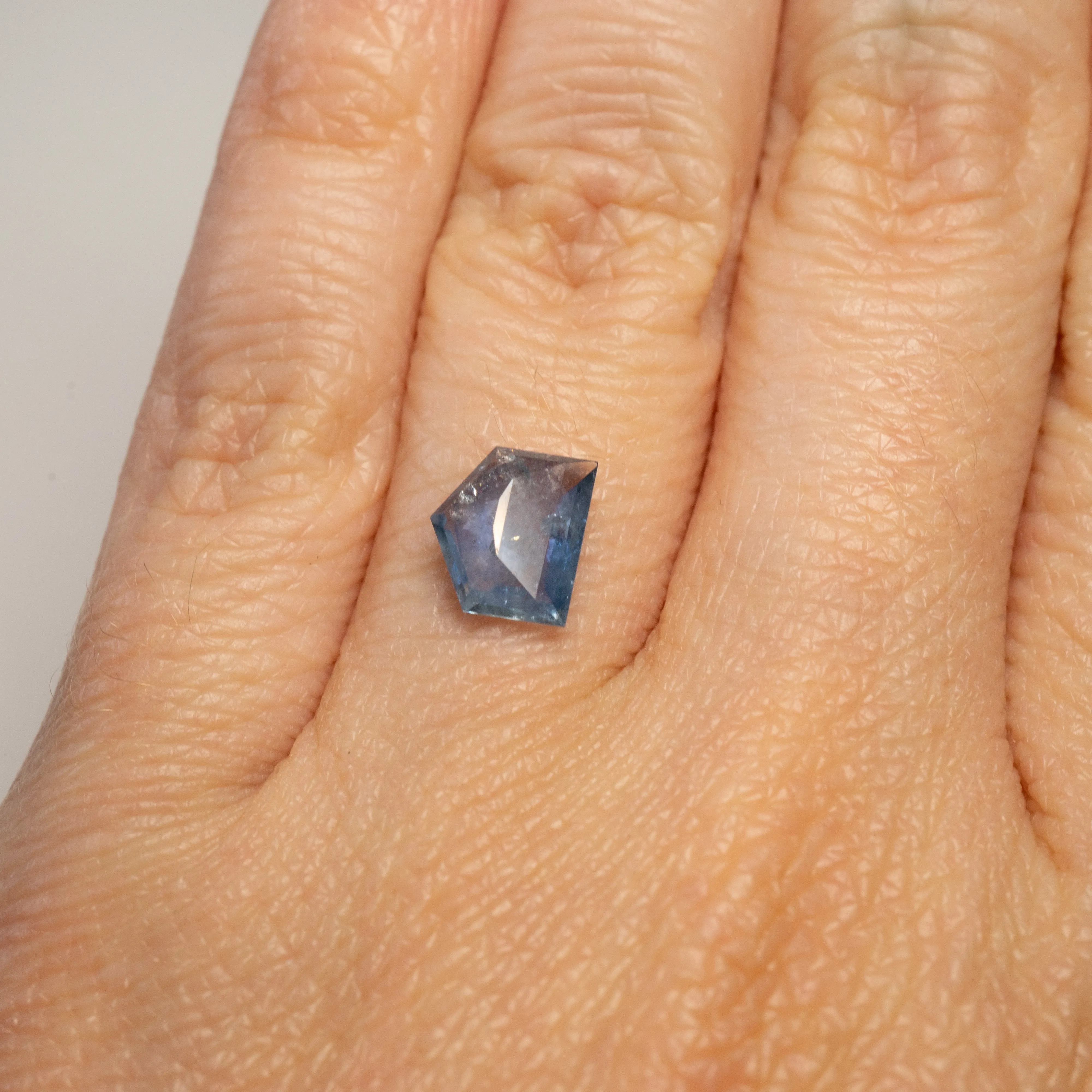 Geometric Moon Rose Cut | 1.56ct | Montana Sapphire