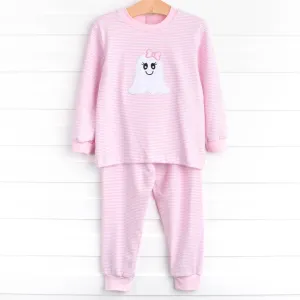 Ghoul Friend Applique Soft Set, Pink Stripe