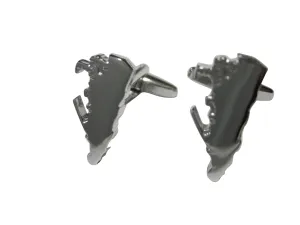 Gibraltar Map Shape Cufflinks