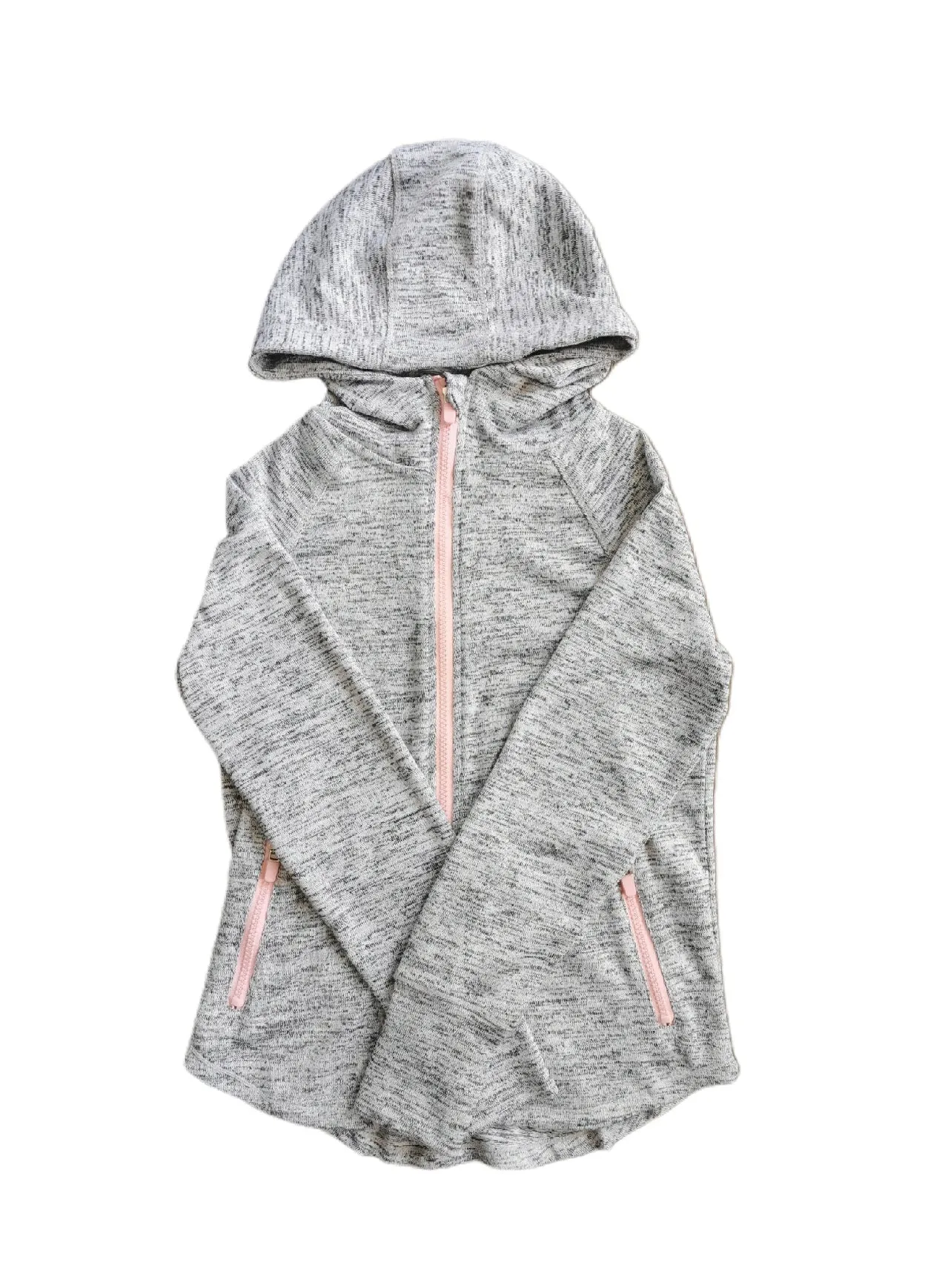 GIRL SIZE MEDIUM (10 YEARS) - REFLEX, Soft Knit Zippered Hoodie VGUC B36