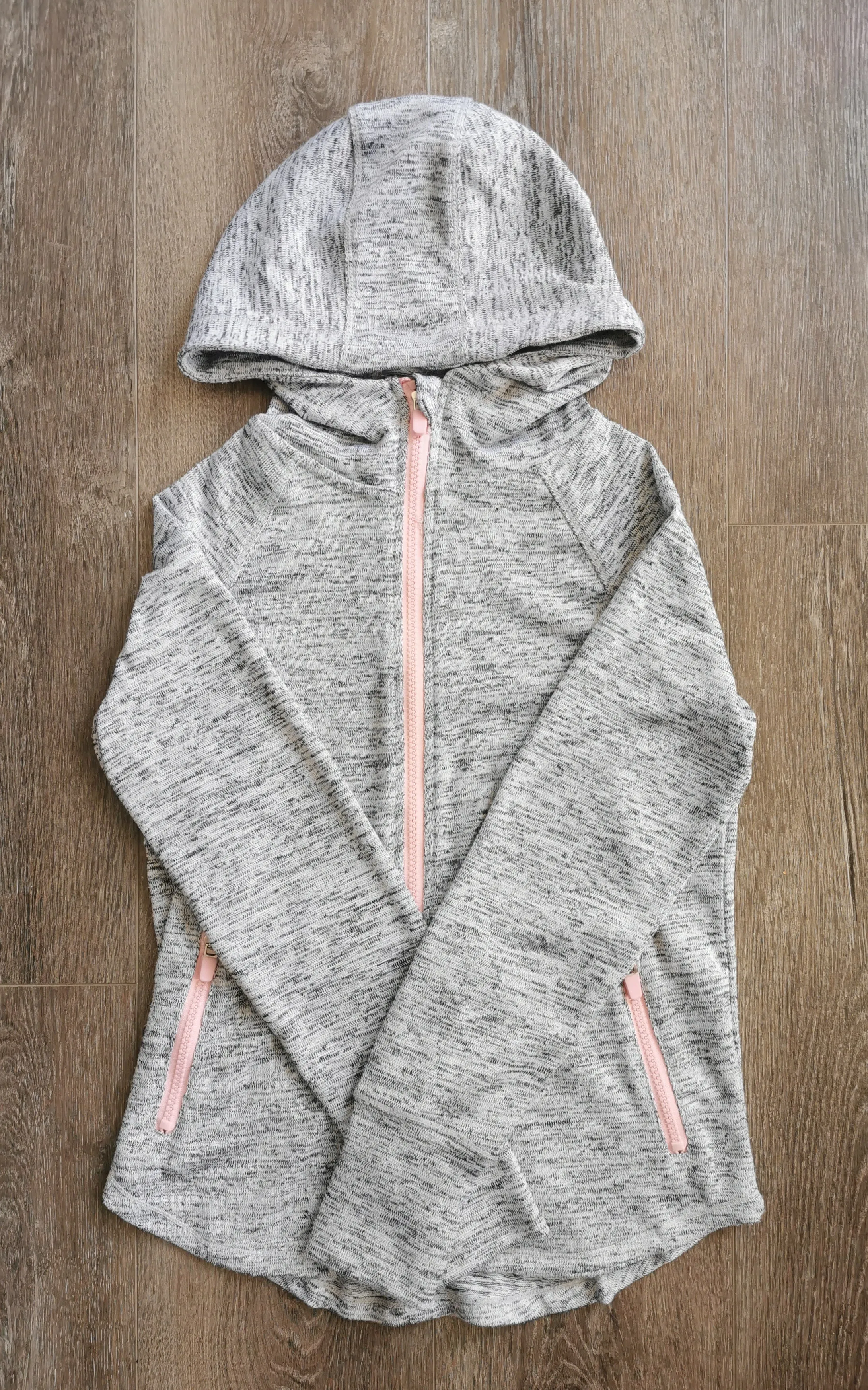 GIRL SIZE MEDIUM (10 YEARS) - REFLEX, Soft Knit Zippered Hoodie VGUC B36
