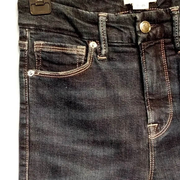 GOOD AMERICAN JEANS   0/25  Good Legs Dark Wash  High rise  Skinny leg  GLC873T