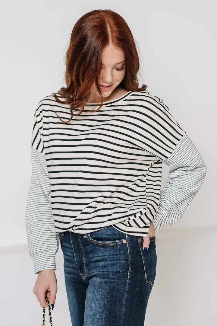 Got It Lined Out Multi Striped Top
