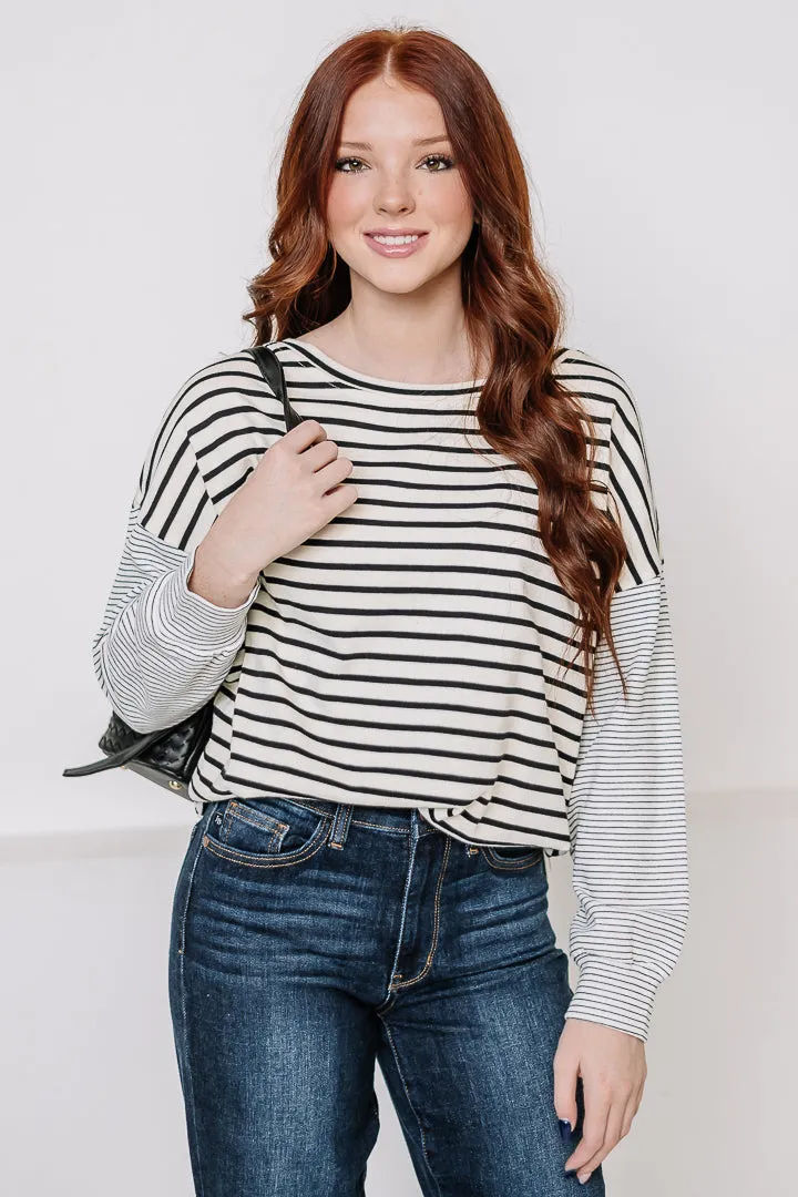 Got It Lined Out Multi Striped Top