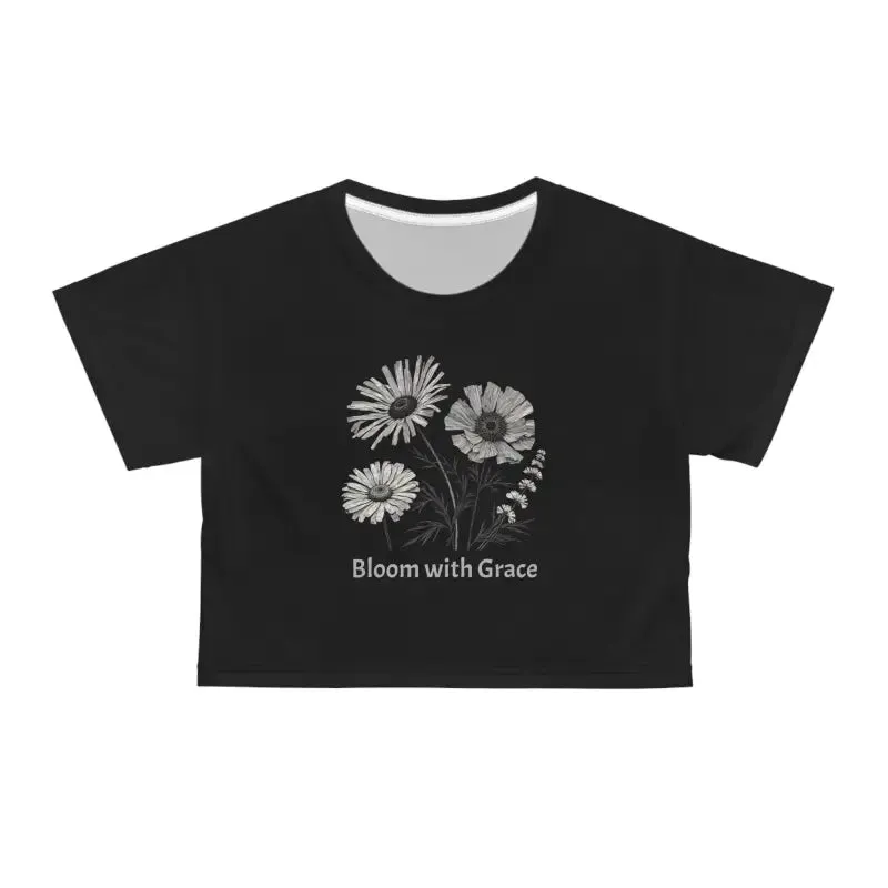 Graceful Wildflower Aop Crop Tee Vibes