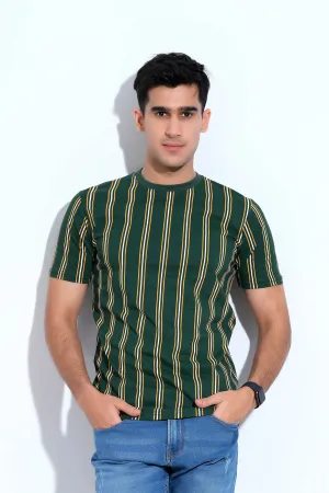 Green Half Sleeves T-Shirt