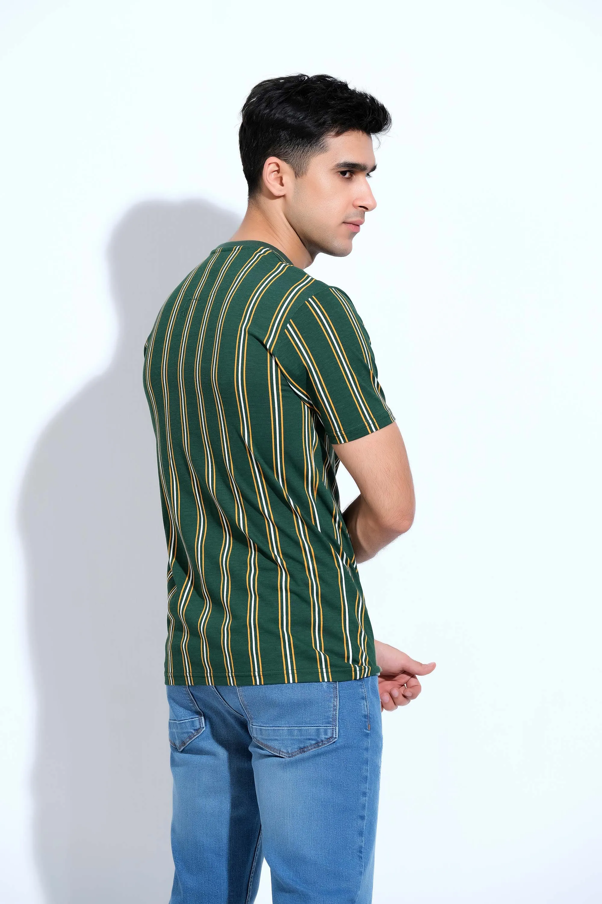 Green Half Sleeves T-Shirt