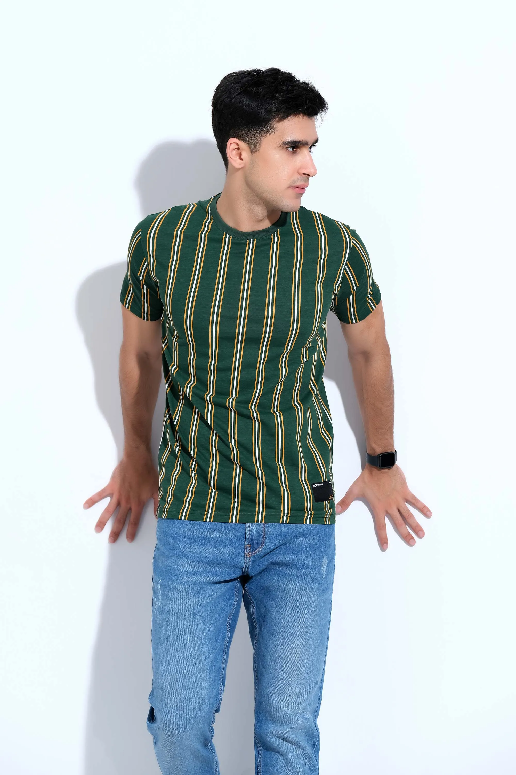Green Half Sleeves T-Shirt