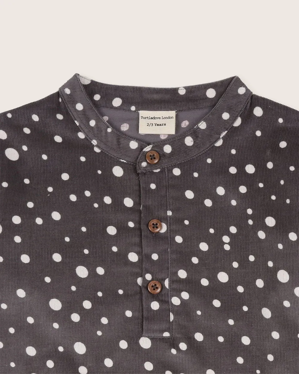 Grey Abstract Spot Print Shirt