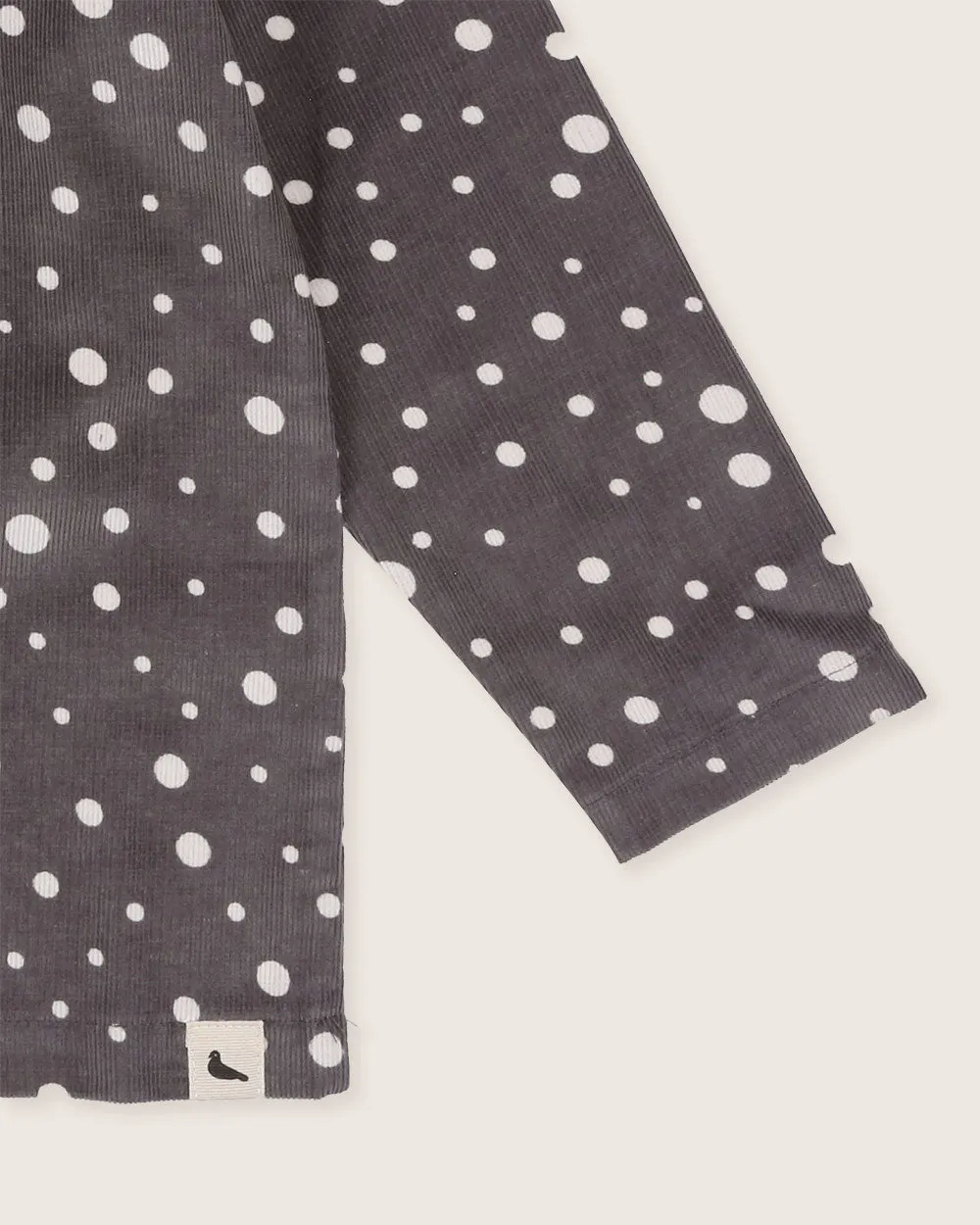 Grey Abstract Spot Print Shirt