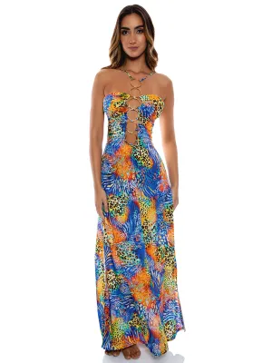 Halter Ring Long Dress