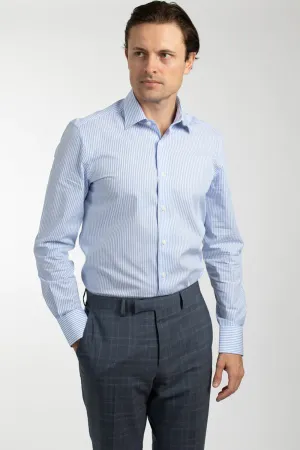 HARDY AMIES BENGAL STRIPE SLIM FIT DRESS SHIRT HA410SF
