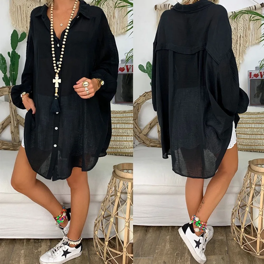 Haydée® | Oversized Button-Down Shirt