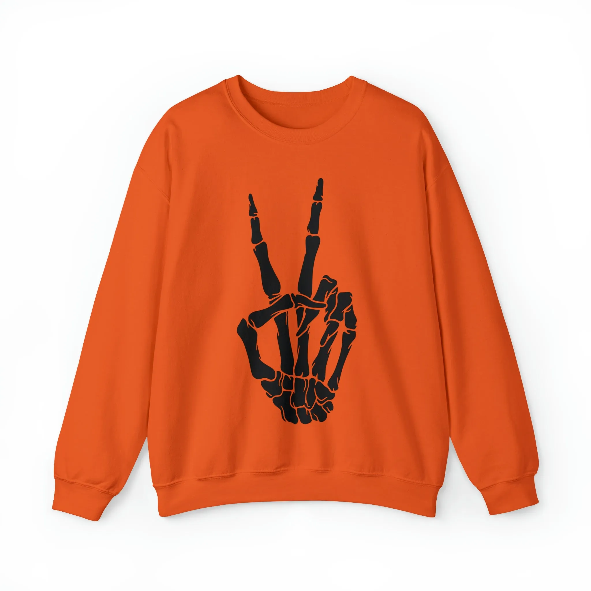 Hazel Blues® |  Peace Skelton Graphic Crewneck Sweatshirt