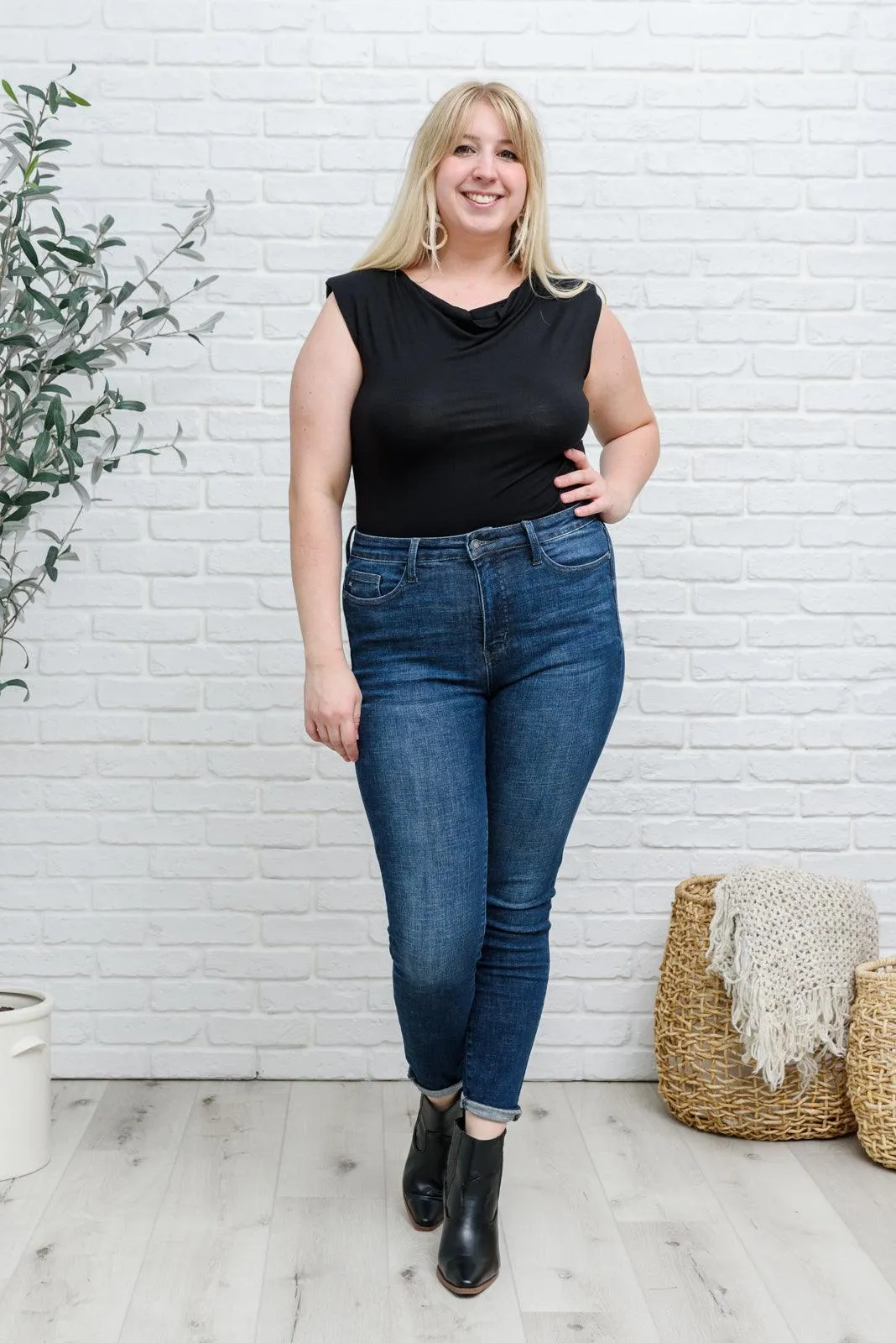 Hazel Blues® | Promise Bodysuit in Black