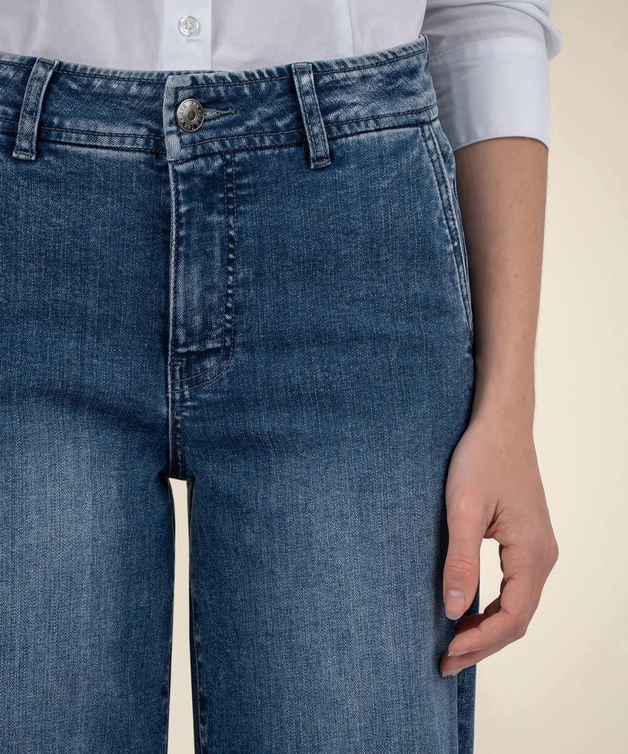 High Rise Wide Leg Jean