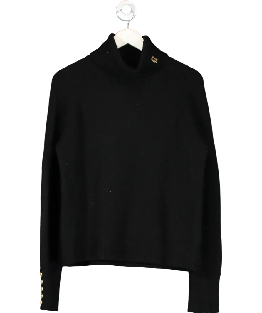 Holland Cooper Black Tori Knit Jumper UK S