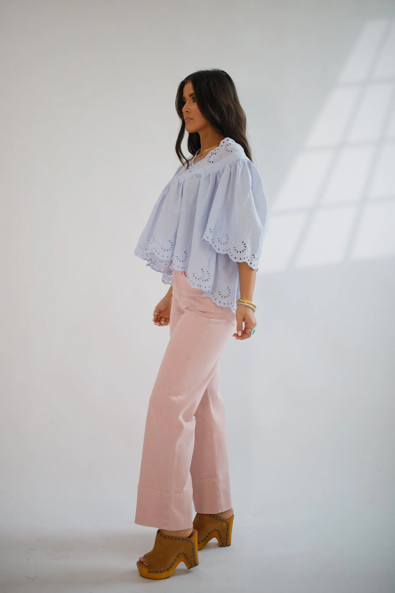 Holly Wide Leg Sepia Rose