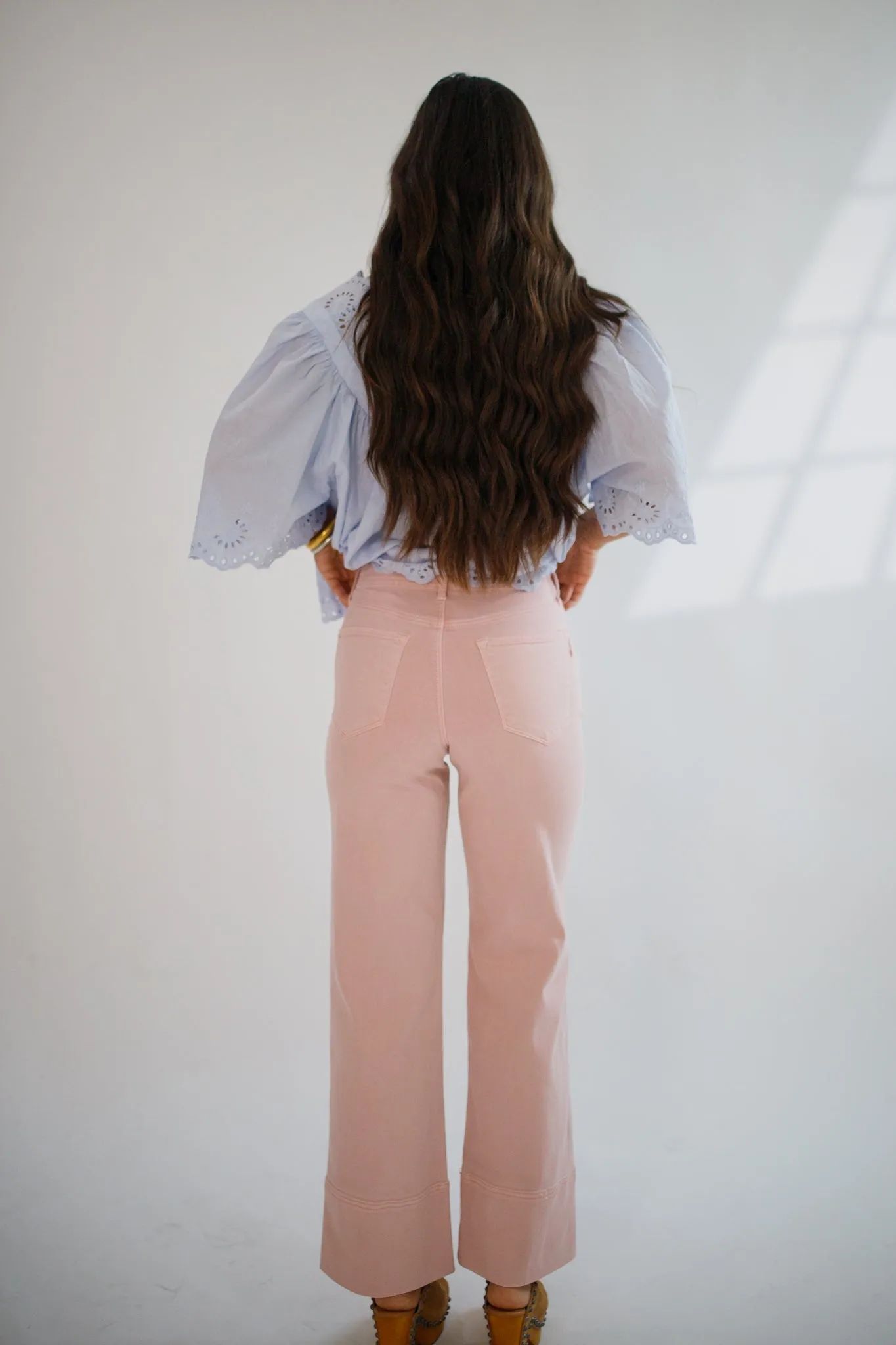 Holly Wide Leg Sepia Rose