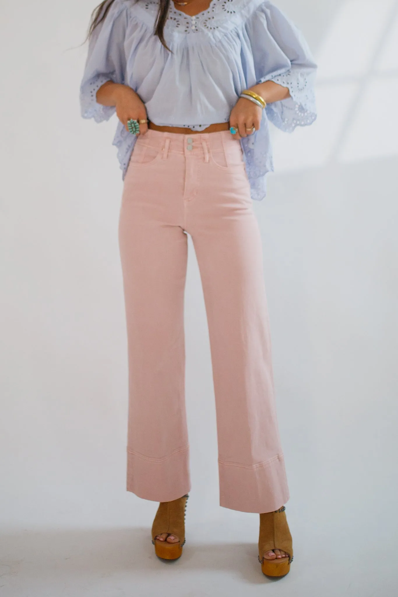 Holly Wide Leg Sepia Rose