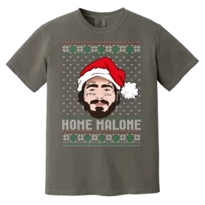 Home Malone Comfort Colors T-Shirt – Post Malone & Home Alone Inspired Ugly Christmas Sweater Design