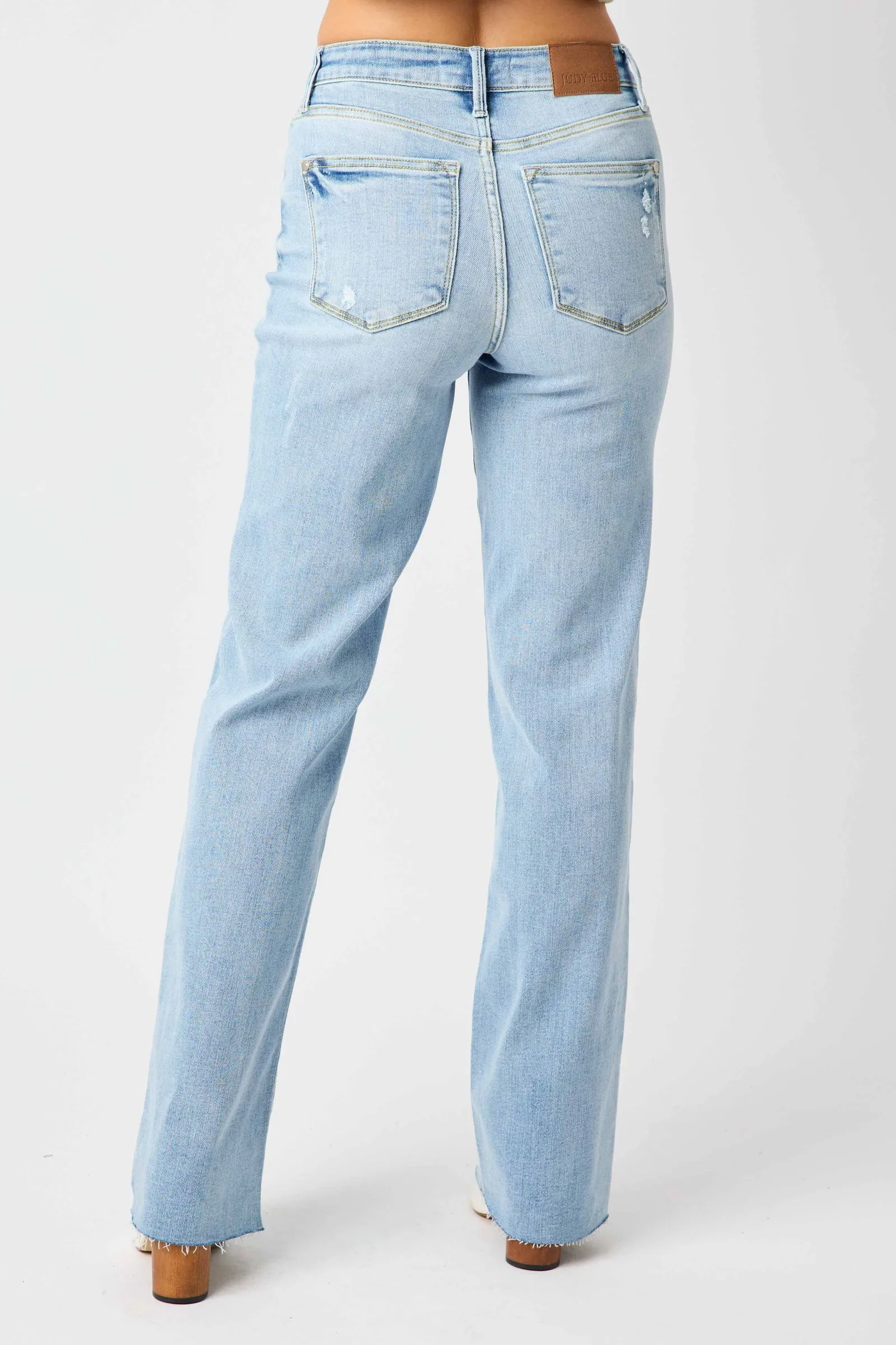 HW RAW HEM STRAIGHT BY JUDY BLUE - CURVY