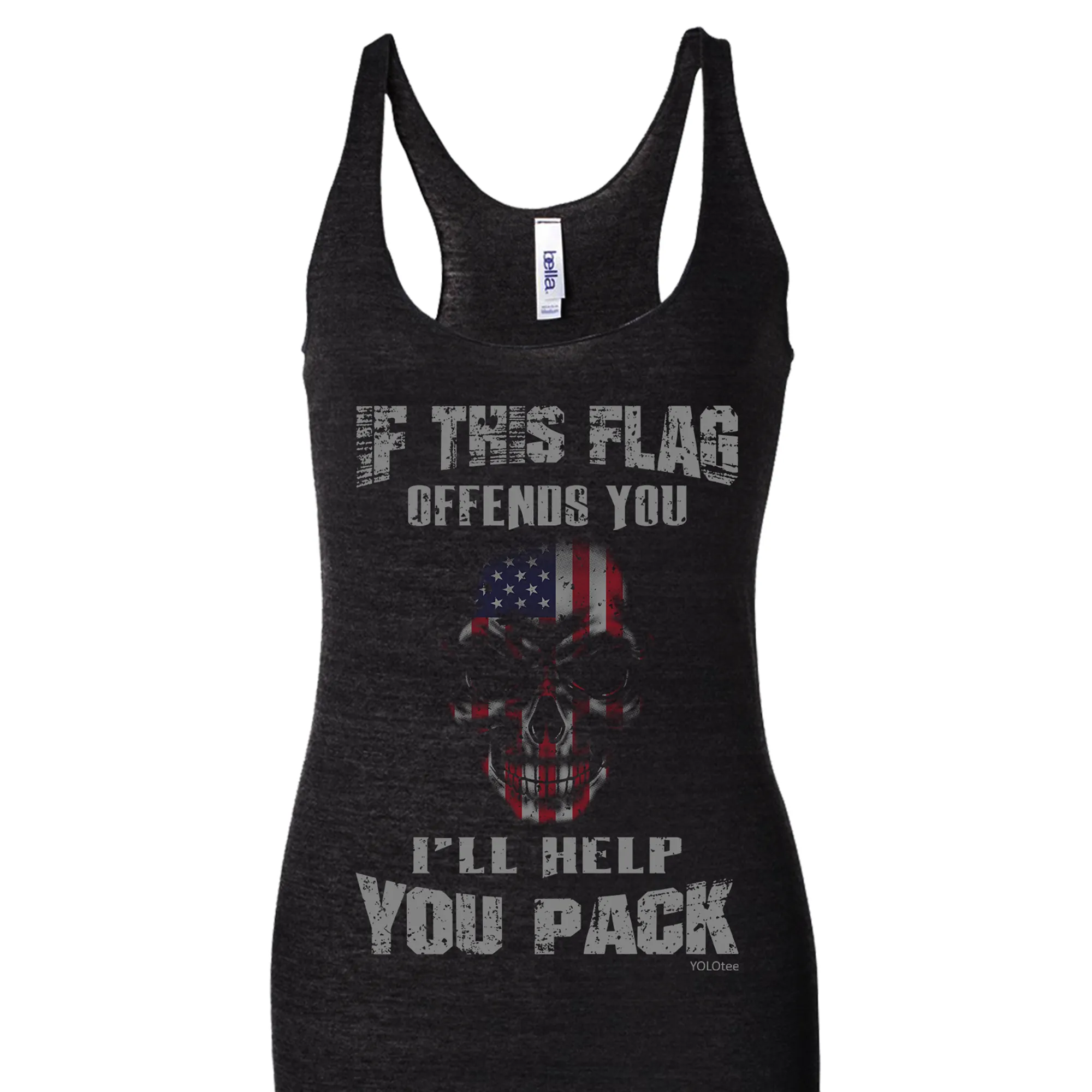 If This Flag Offends You I'll Help You Pack (Skull)