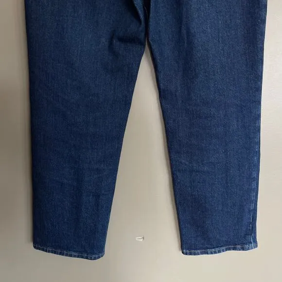 J. Crew High Rise '90s Classic Straight Fit Jean in Rinse Wash Sz 31 Blue Denim