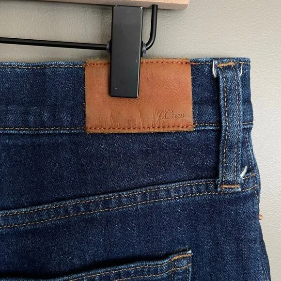 J. Crew High Rise '90s Classic Straight Fit Jean in Rinse Wash Sz 31 Blue Denim