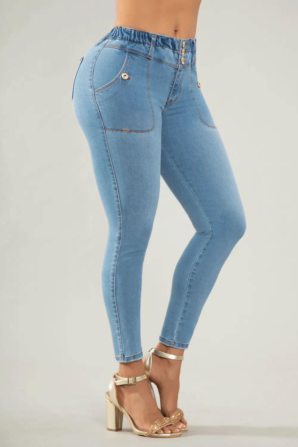 JEANS COLOMBIANOS PUSH UP AZUL 6766