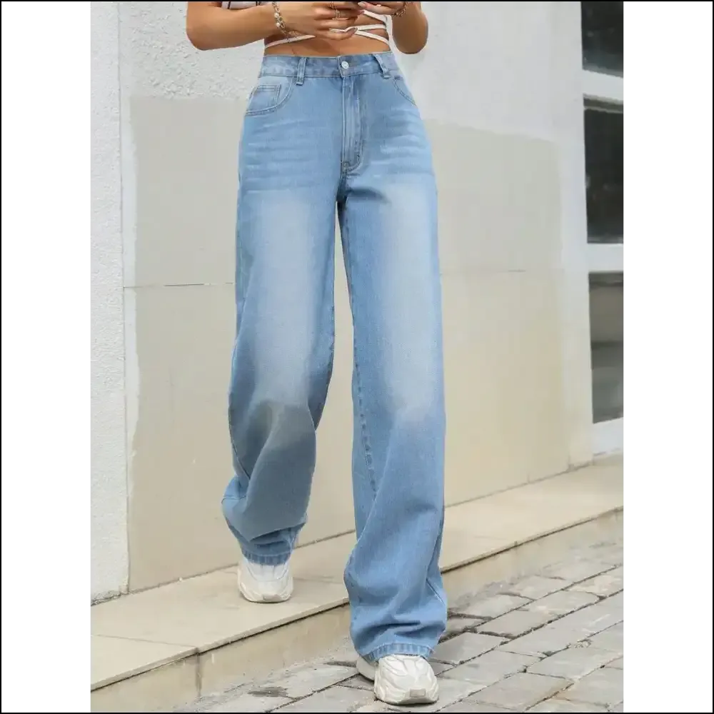 Jeans so Wide, they Should Come with their Own Personal Space! 👖✨