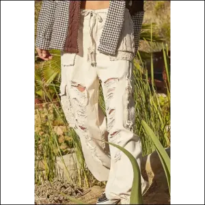 Jeans that Say I'm Distressed but Make it Fashionably Crochet Chic!