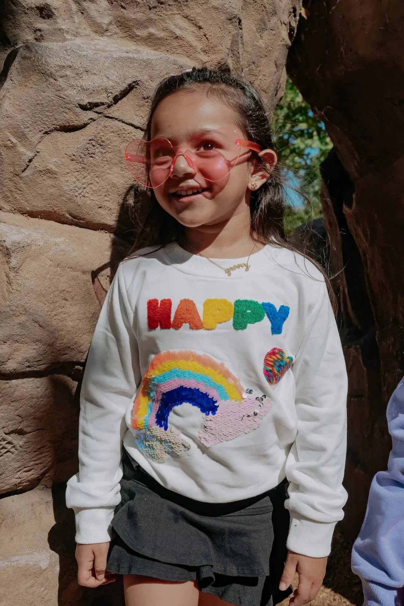 Joyful Rainbow Bliss sweatshirt