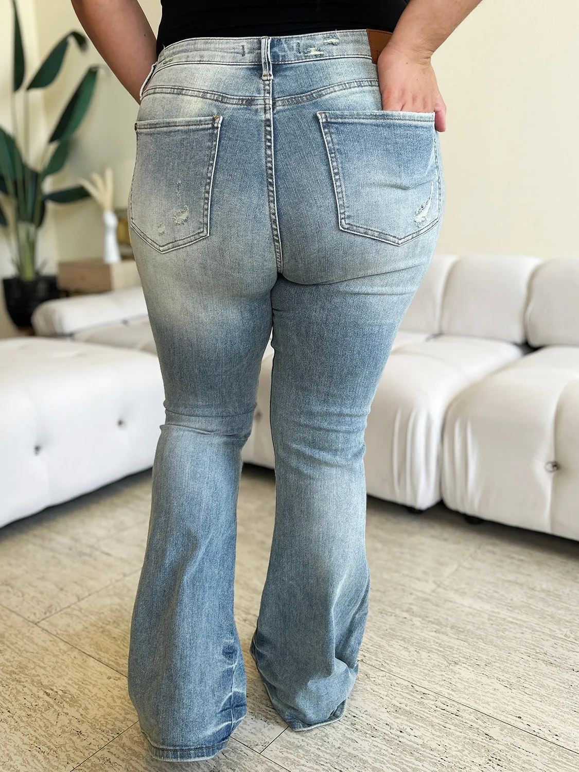 Judy Blue Full Size High Waist Flare Jeans ONLINE EXCLUSIVE