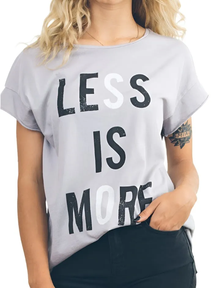 Junk Food Less is More Womens T-Shirt