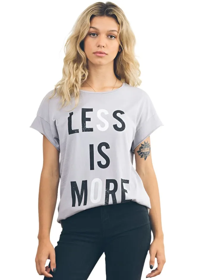 Junk Food Less is More Womens T-Shirt
