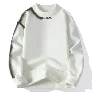 Keep Warm Pull Homme 2024 New Fall Winter Soft Cashmere Sweater Men Top Grade Luxury Mens Sweaters Casual Loose Pullover Men