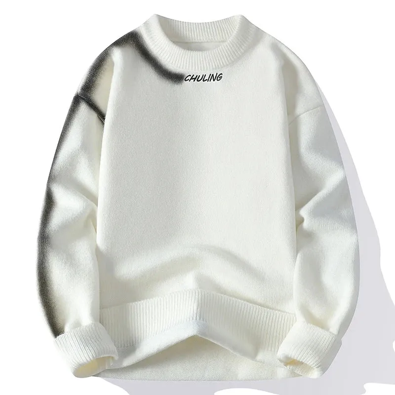 Keep Warm Pull Homme 2024 New Fall Winter Soft Cashmere Sweater Men Top Grade Luxury Mens Sweaters Casual Loose Pullover Men