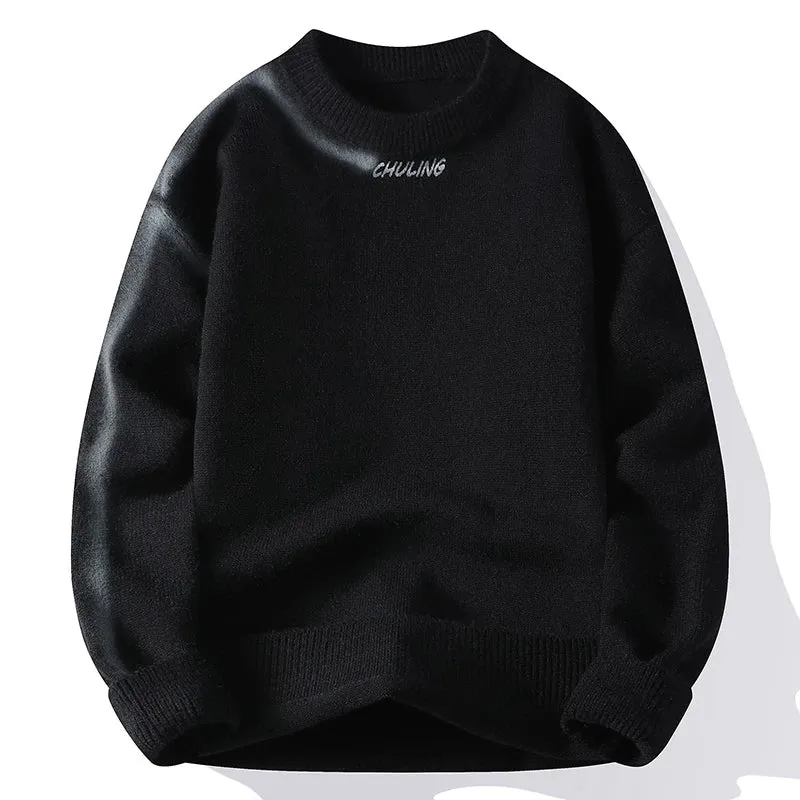 Keep Warm Pull Homme 2024 New Fall Winter Soft Cashmere Sweater Men Top Grade Luxury Mens Sweaters Casual Loose Pullover Men