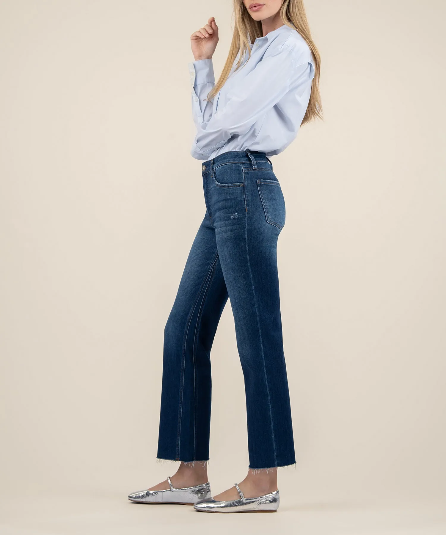 Kelsey High Rise Ankle Flare Jeans