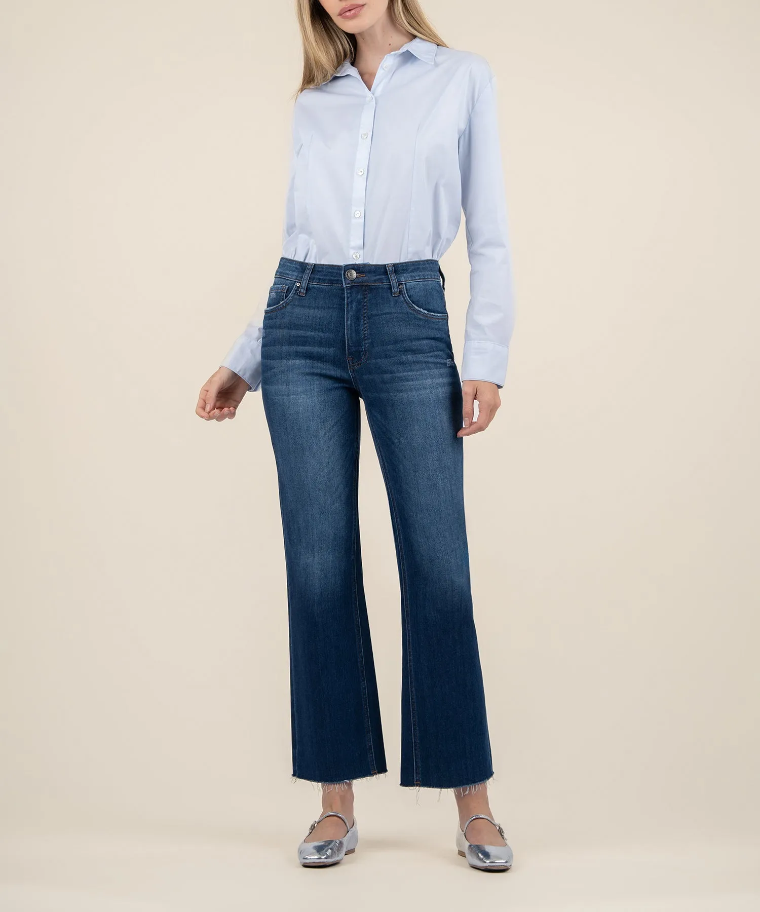 Kelsey High Rise Ankle Flare Jeans