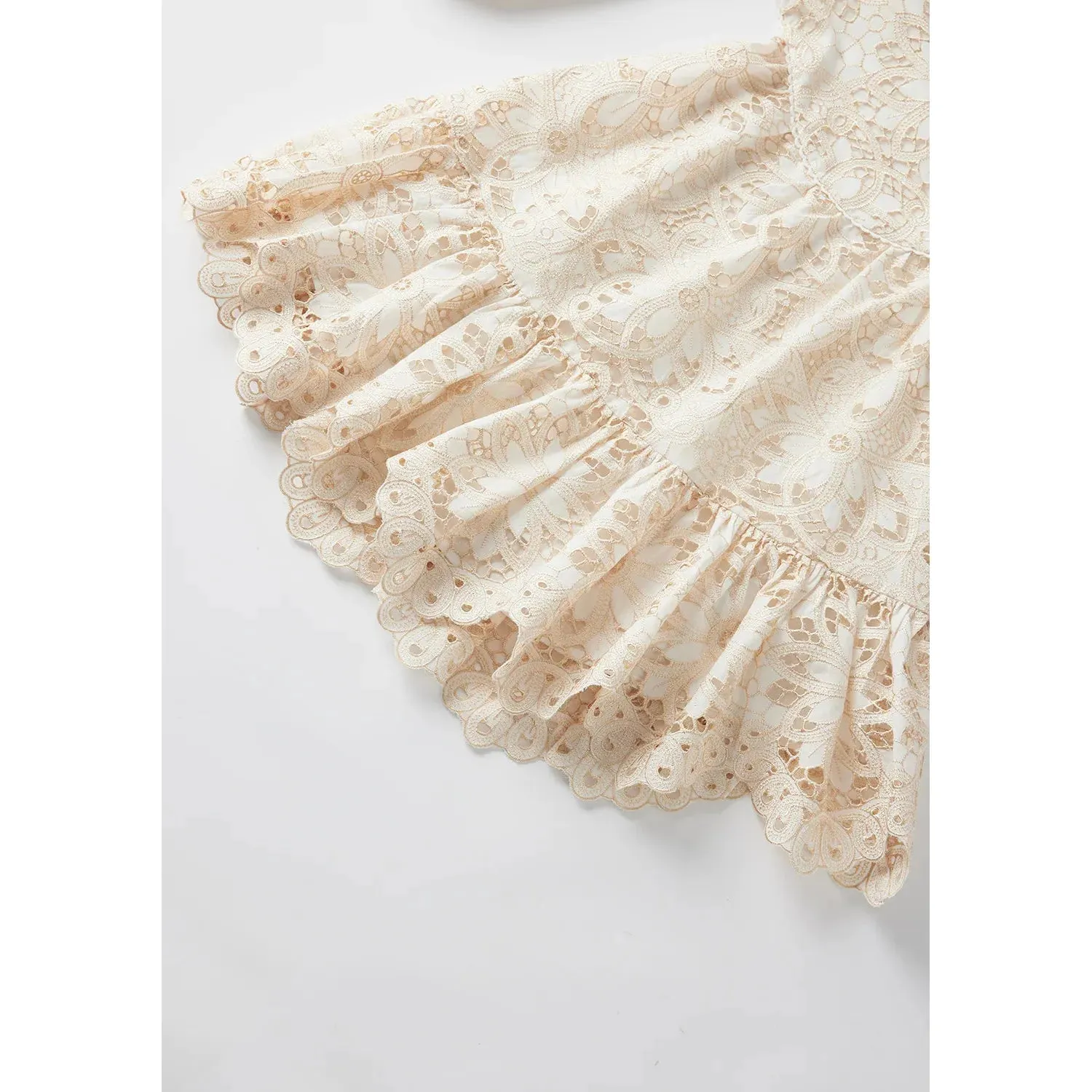 Kiera Embroidered Dress - Ivory