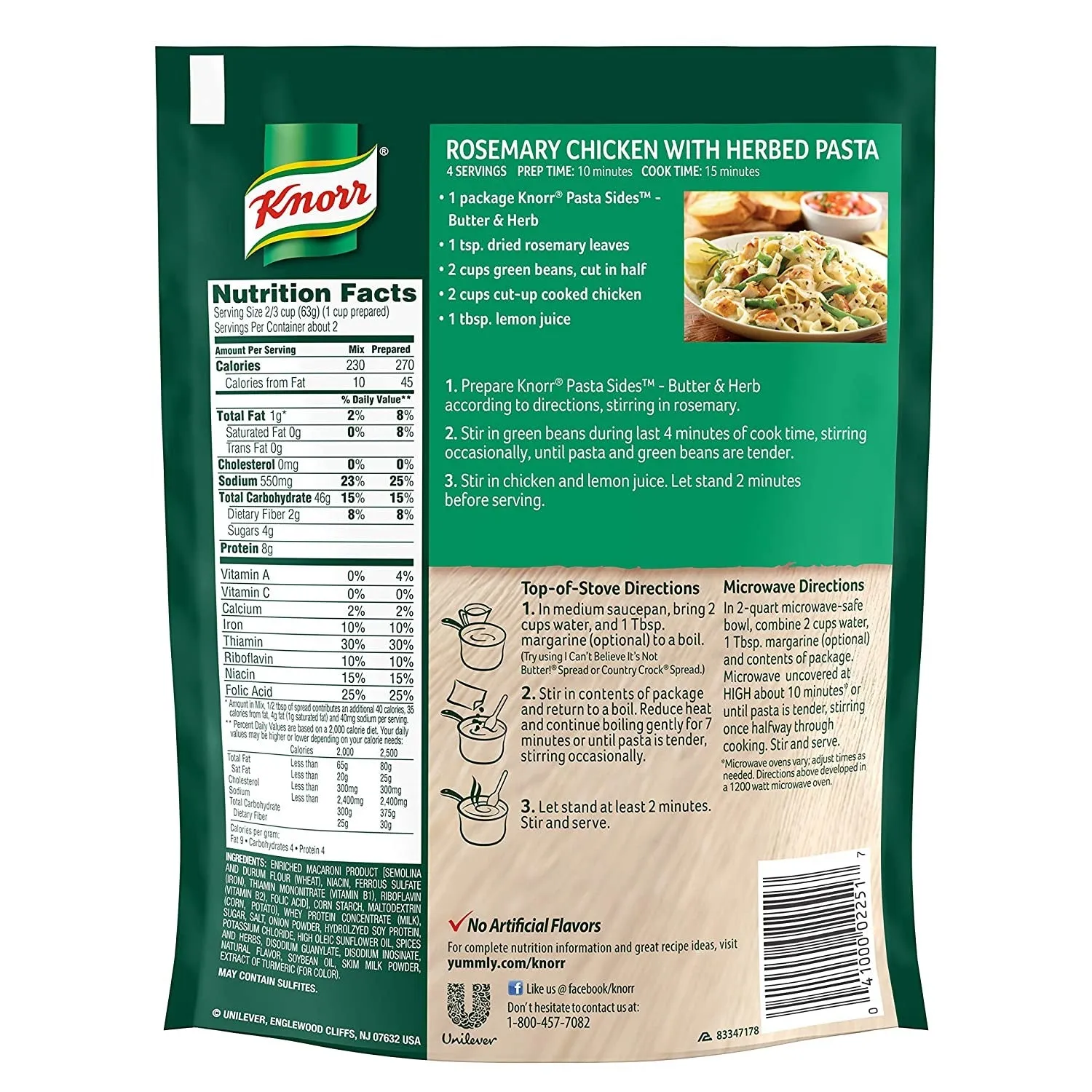 Knorr Noodles Butter Herb 4.4oz