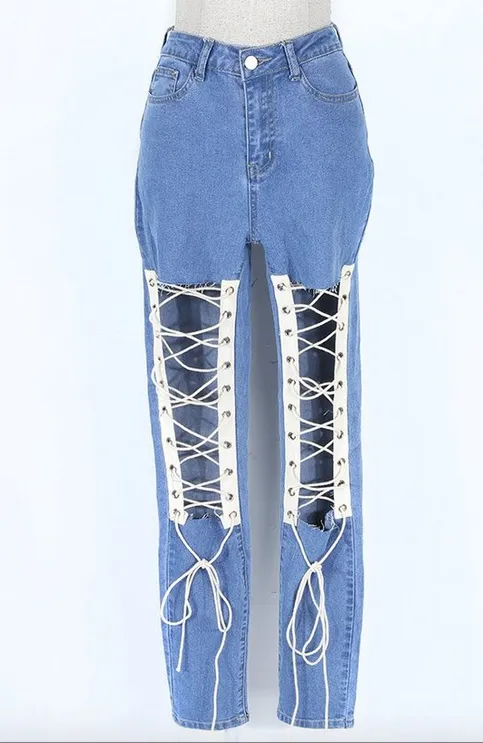 Laced Up Jeans